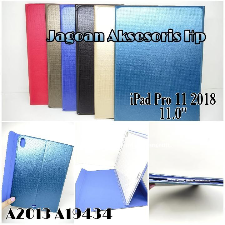 Folio Cover iPad Pro 11 2018 11.0 inchi Flip Case A2013 A1934 Sarung Tablet AUTOLOCK