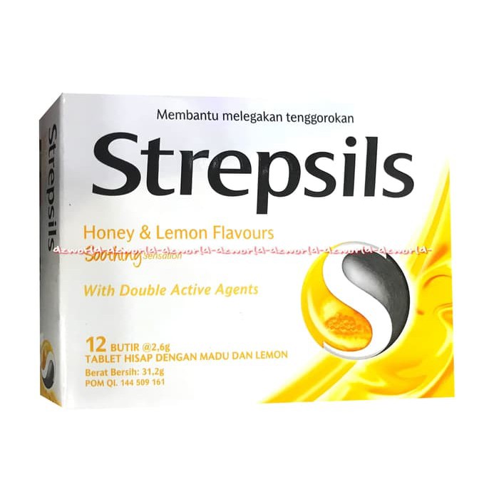 

Strepsils Honey&Lemon Flavours 12 Butir Candy Permen Tenggorokan