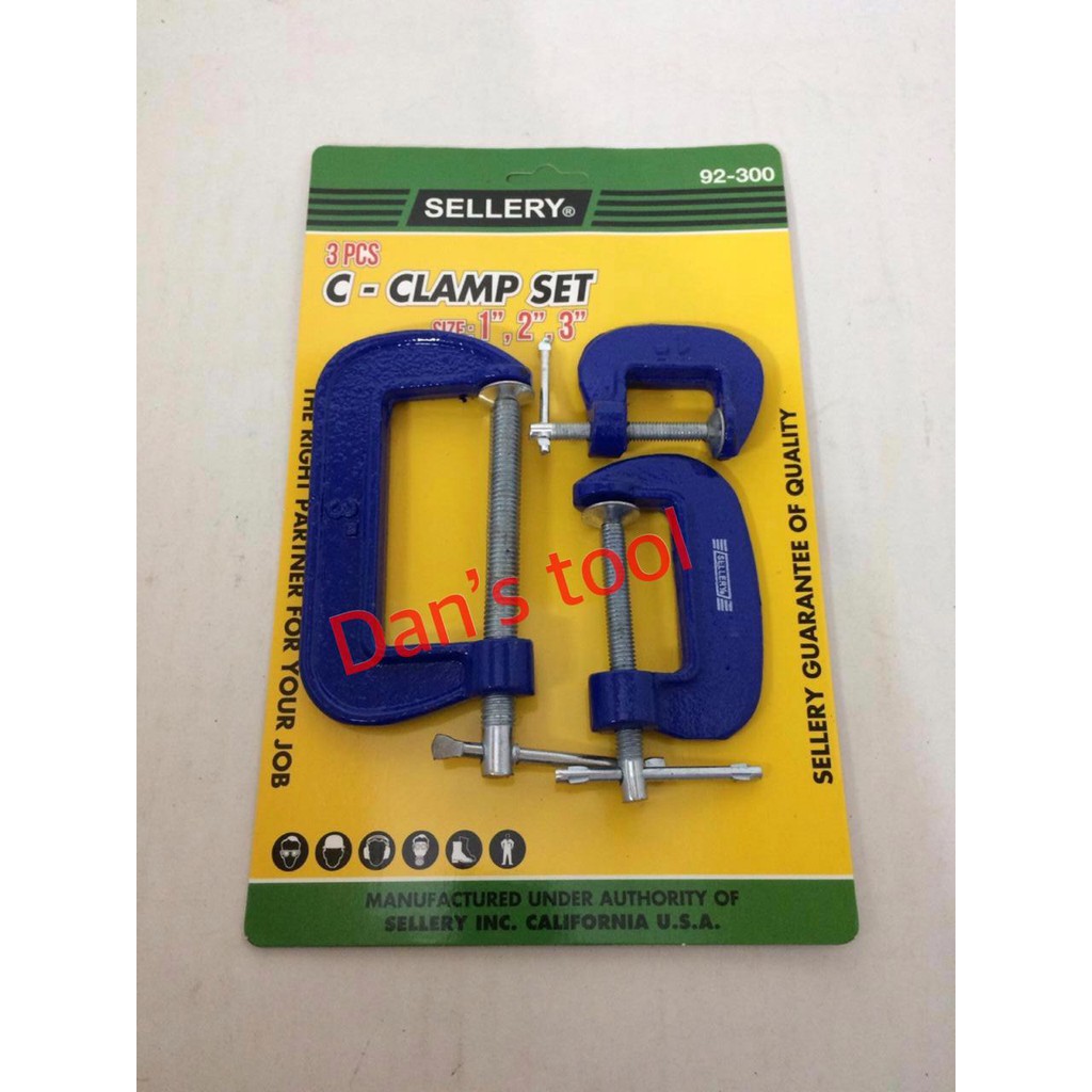 Catok C/Catok model C/Clamp C Sellery Set 3pcs92-300