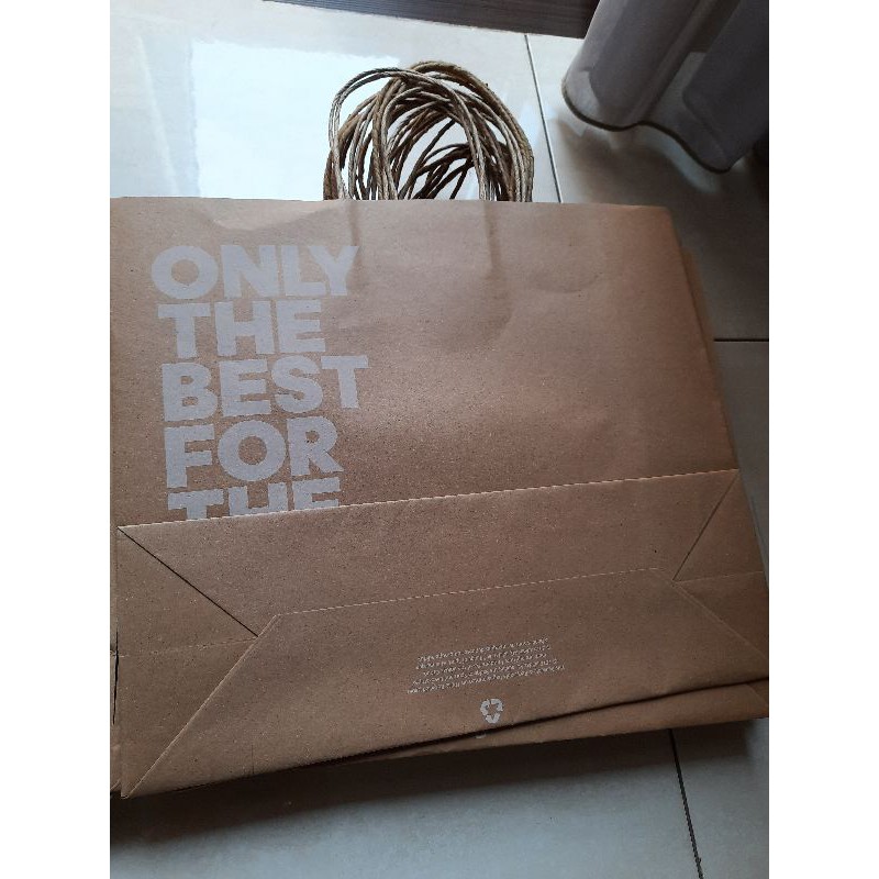 

paper bag adidas performance original asli medium