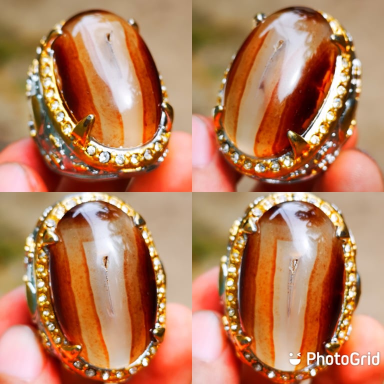 Natural Batu Akik Combong Sulaiman Djunjung Derajat Kristal Elegant