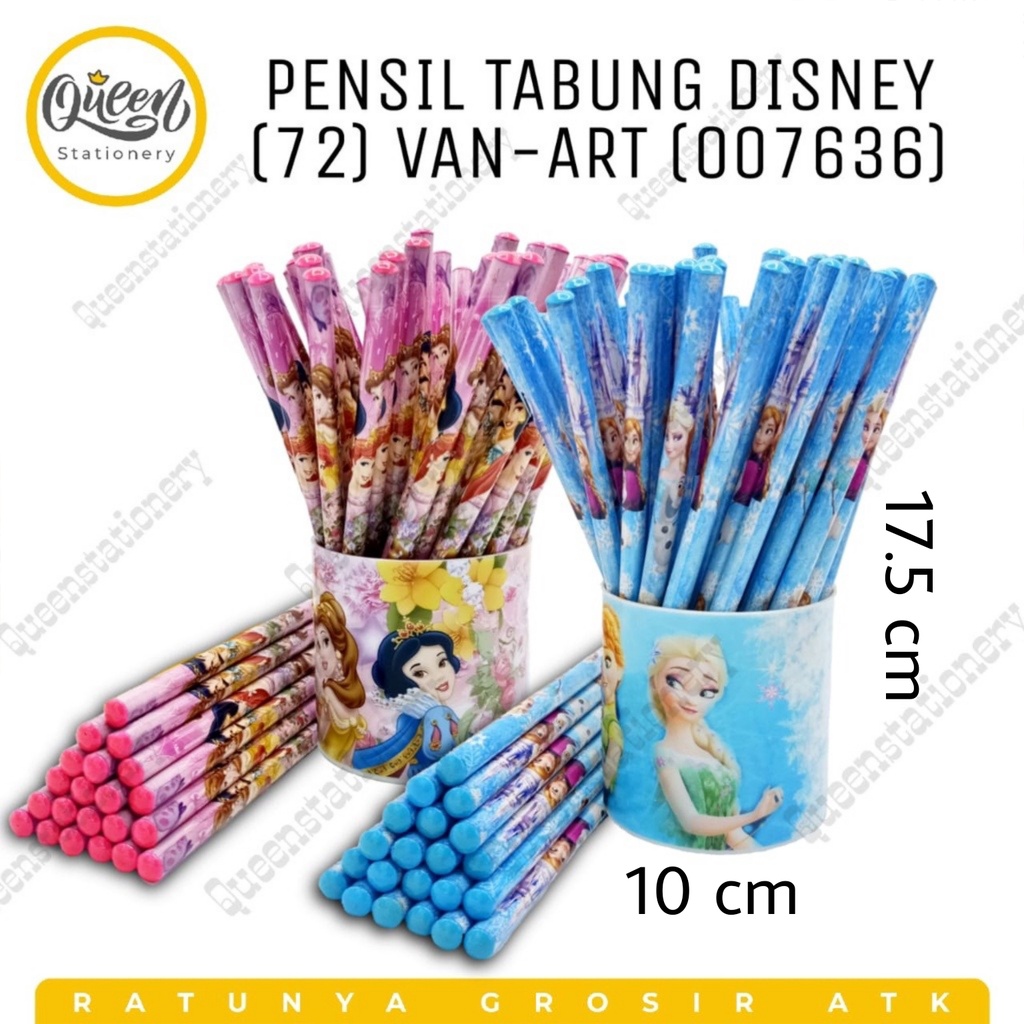 

(72 PCS) PENSIL TABUNG DISNEY (72) VAN-ART (007636) PENSIL LUCU PENSIL KARAKTER PENSIL KAYU PENSIL MURAH PENSIL SET