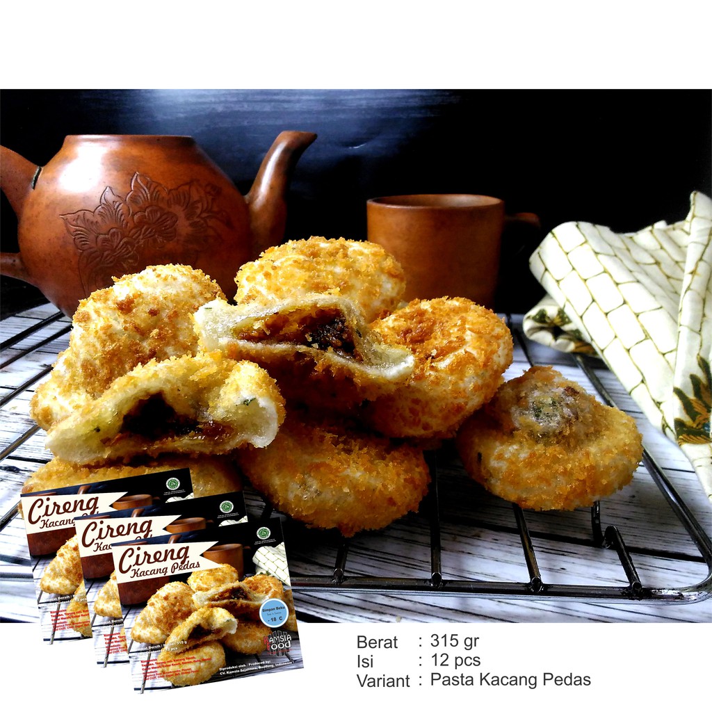 CIRENG ISI KACANG PEDAS - KAMSIA - Makanan Khas Oleh-oleh Bandung - Frozen Food