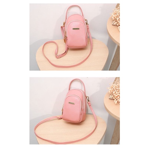 Tas Selempang Bahu Wanita Kecil Sling Bag Mini Lucu Semi Kulit Premium Tas jingjing