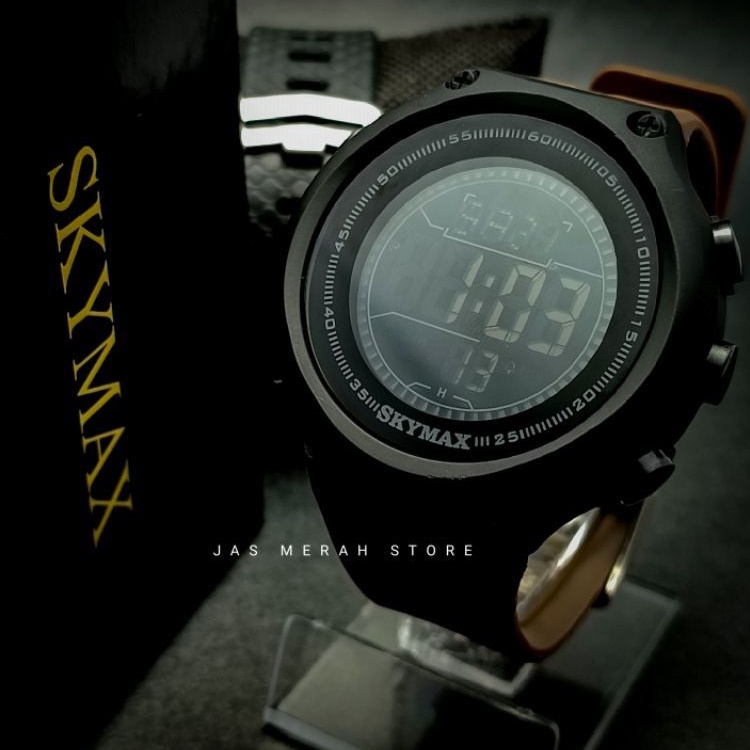 Jam Tangan Pria Skymax Dark Brwon Original Waterproof 30 M