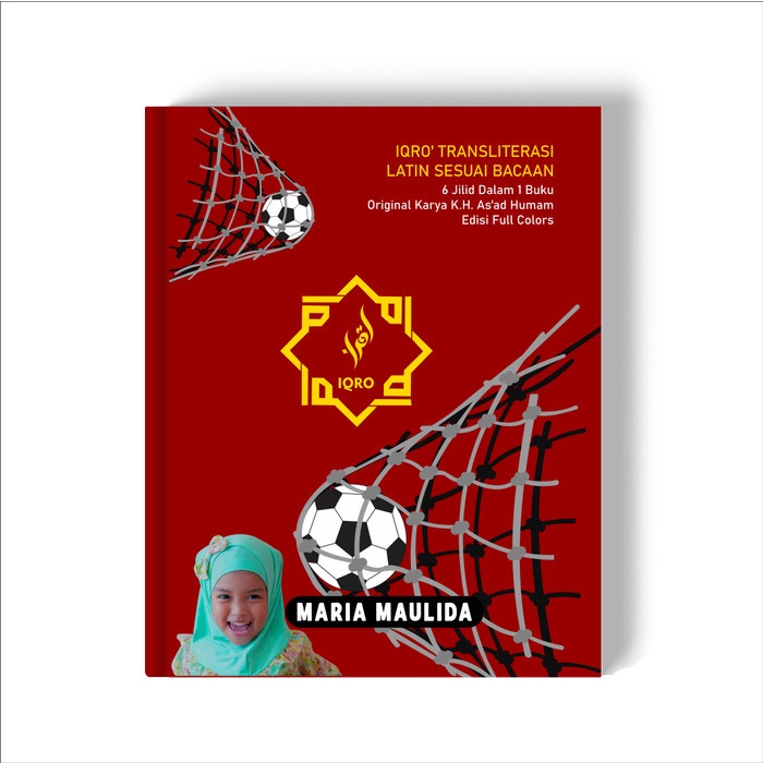 IQRA / IQRO + JUZ AMMA CUSTOM NAMA DAN FOTO ANAK- SERI BOLA MERAH