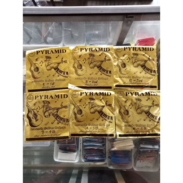Senar Gitar Pyramid Coklat | Akustik