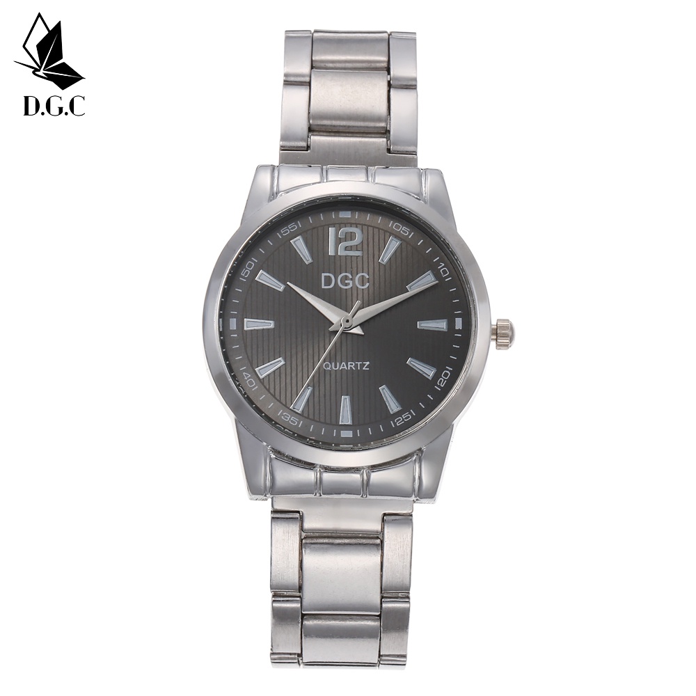 DGC Jam Tangan Fashion Wanita Jam Tangan Pasangan Kelas Atas Jam Tangan Tali Baja Pria couple C91