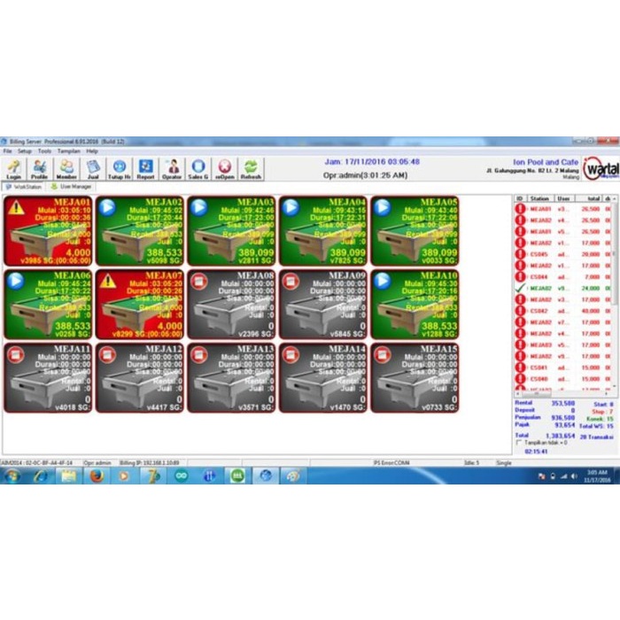 TERLARIS Software Billing Mikrotik 5.3.0 bisa di Ps warnet billiard hotspot