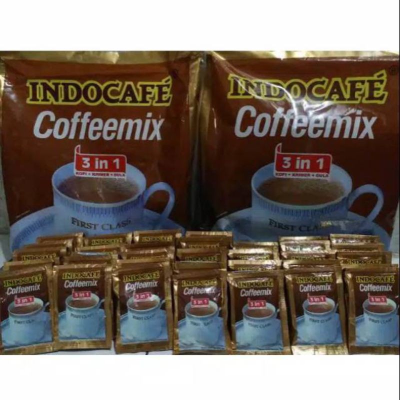 

Kopi Indocafe Coffemix 3 in 1 renceng/renceng 10×20gr/Indocafe Coffemix