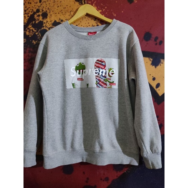 CREWNECK SWEATER HOODIE SUPREME SECOND ORIGINAL MURAH