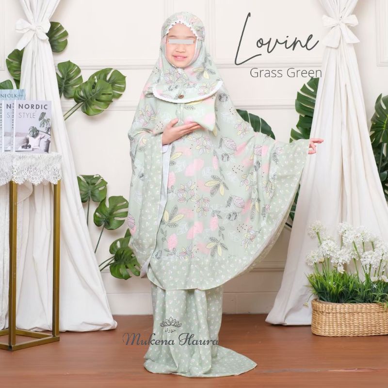 Mukena Rayon Anak Tanggung Lovine Mukena Couple