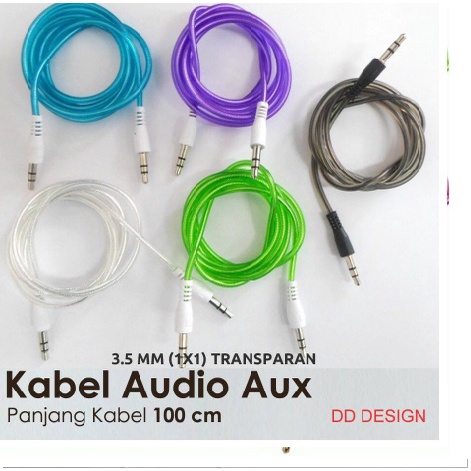 KABEL AUX KABEL SPEAKER AKTIF 1X1 TRANSPARAN KABEL AUDIO