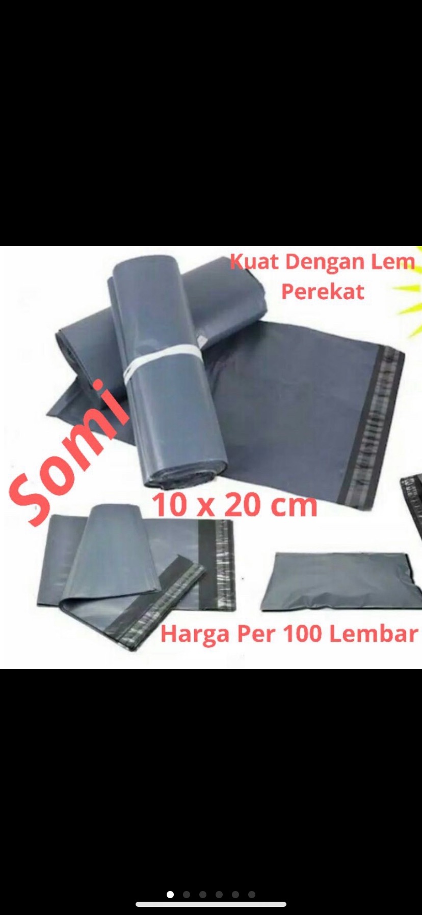 Kantong Plastik Packing Olshop 10x20 Cm Polymailer 100pcs
