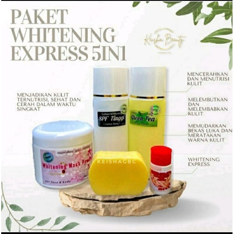 Paket Hb Dosting / Paket Pemutih Badan Pria &amp; Wanita Ampuh Putihkan Badan / Paket Hemat Dosting 5in1