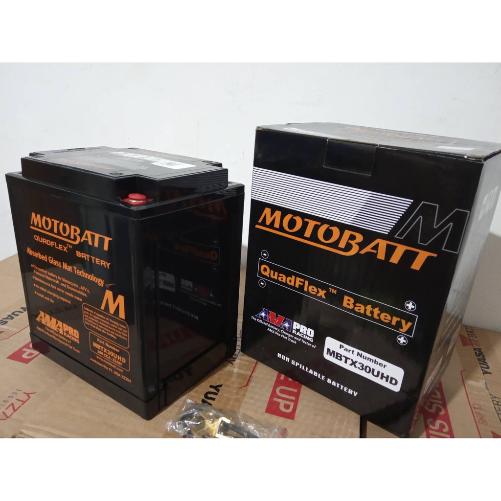 Aki Motor Harley Davidson Motobatt MBTX30UHD Accu Kering YB30LB