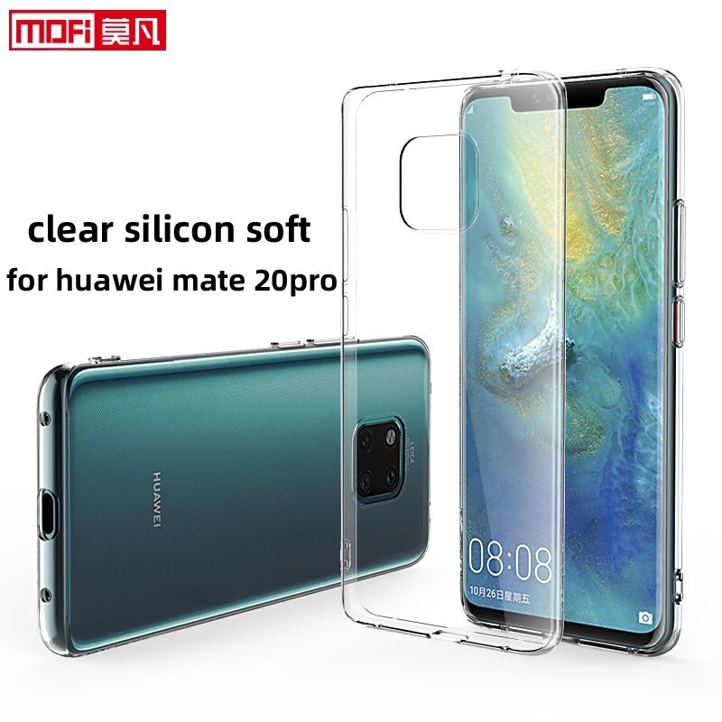 CASE HUAWEI MATE 20 PRO ULTRATHIN CLEAR GLOSSY TRANSPARANT ORIGINAL PREMIUM