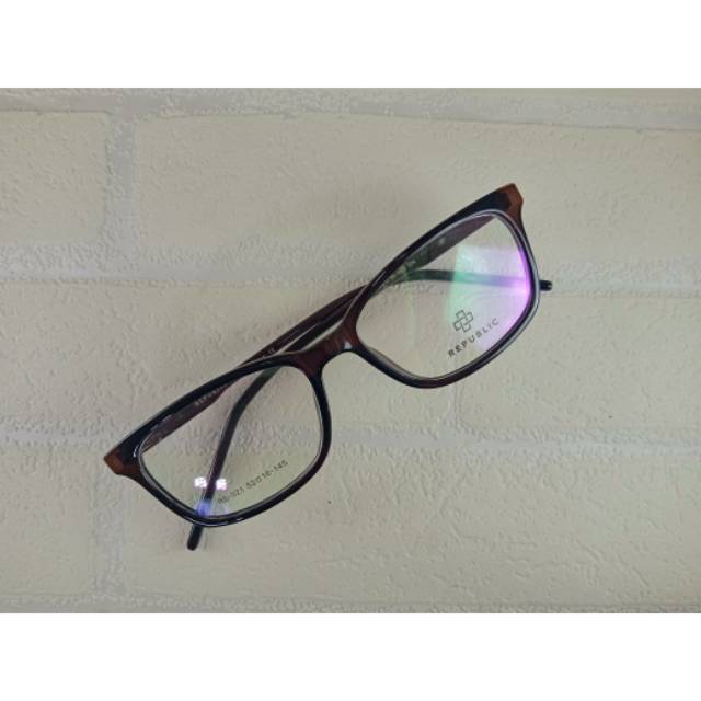 【COD】Kacamata Minus Kotak Coklat Transparan Pria Wanita | Paket kacamata plus minus cyl