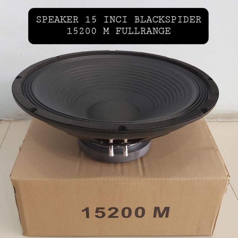 BLACK SPIDER Speaker 15 Inci Blackspider 15200 M Full Range 600 Watt