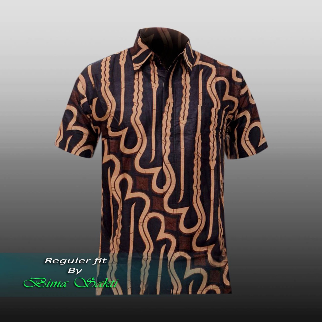 Baju kemeja pria lengan pendek motif batik terbaru