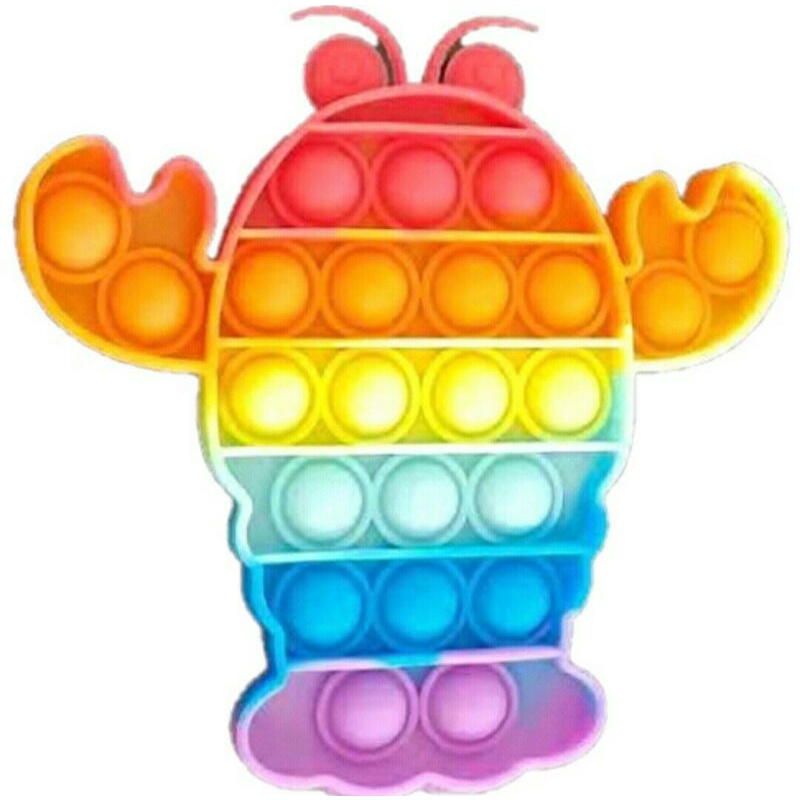 Pop It Rainbow Mainan Anak-Lobster