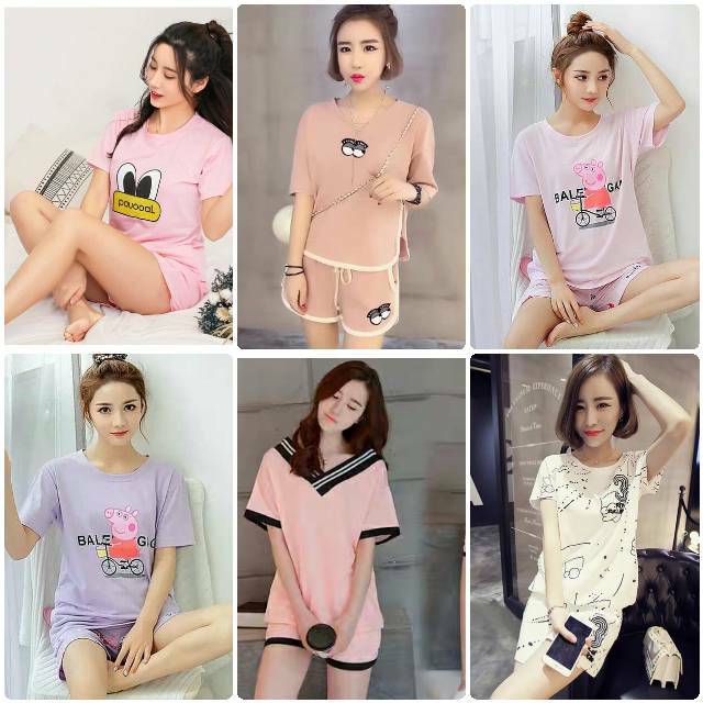 Baju Tidur Piyama Wanita/Cewek Dewasa Import Murah Cantik Lucu