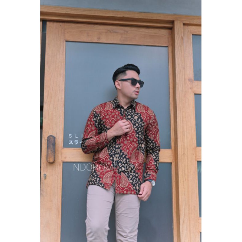 batik moscrem slimfit katun furing