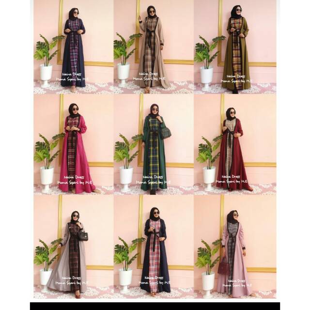 Gamis naira dress Original Mona Syarii by ME
