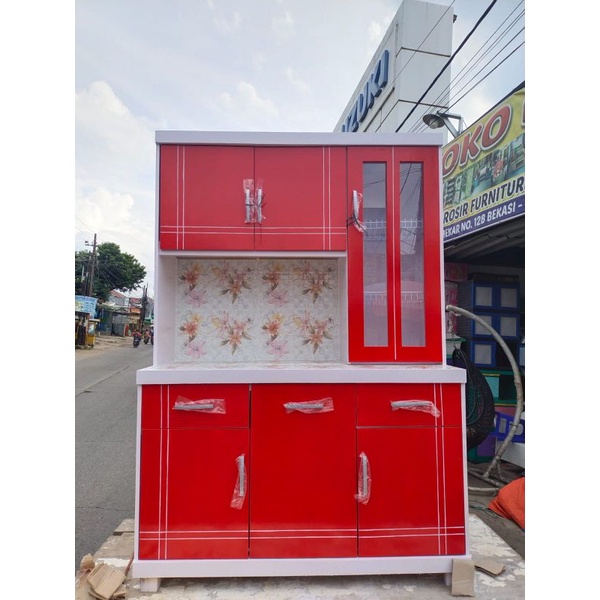 LEMARI PIRING 3 PINTU/LEMARI SAYUR/Rak sayur 3 pintu