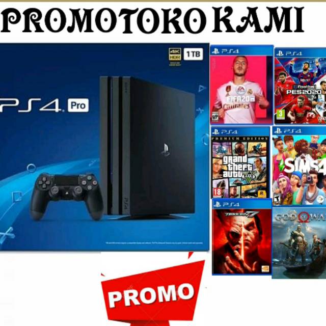 PS4 PRO HDD 1TB PLAYSTATION 4 + STIK WIRELLES + GAMES