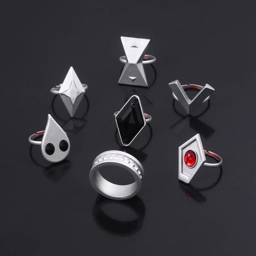 Mxbeauty Cincin Cosplay Anime Hu Tao Coser Genshin Impact Adjustable Bahan Alloy Untuk Unisex