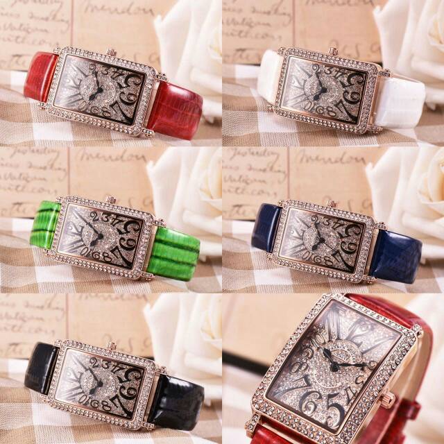 Jam tangan wanita model petak