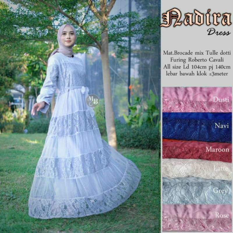 Dress Nadira Dress lebaran Dress  Remaja