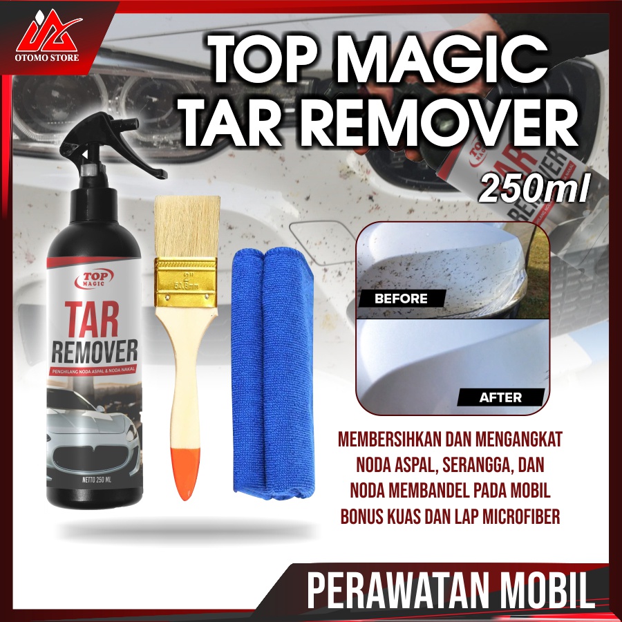 TOP TAR REMOVER Pembersih Penghilang Noda Aspal Bekas Sticker Stiker Lem Di Cat Body Bodi Mobil Motor