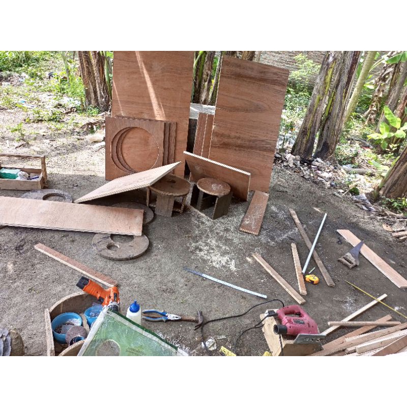 Jual TRIPLEK 18mm POTONGAN baru UKURAN 60 x122 papan kayu 456910121518