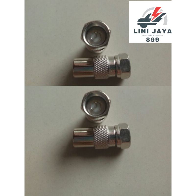 CONNECTOR F MALE TO PAL MALE/JACK PAL COWOK BESI