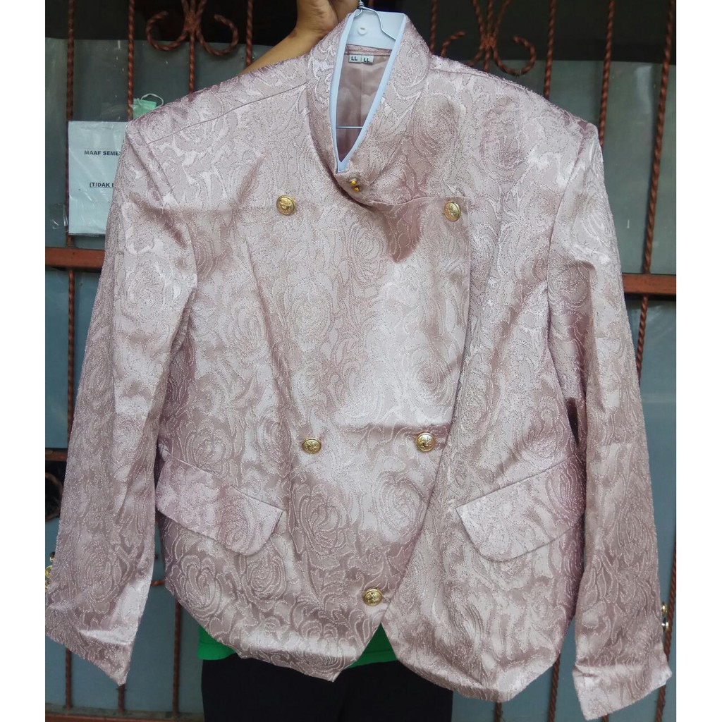 Beskap Solo Jaguar Mewah Bertekstur Tersedia ukuran Jumbo Big Size