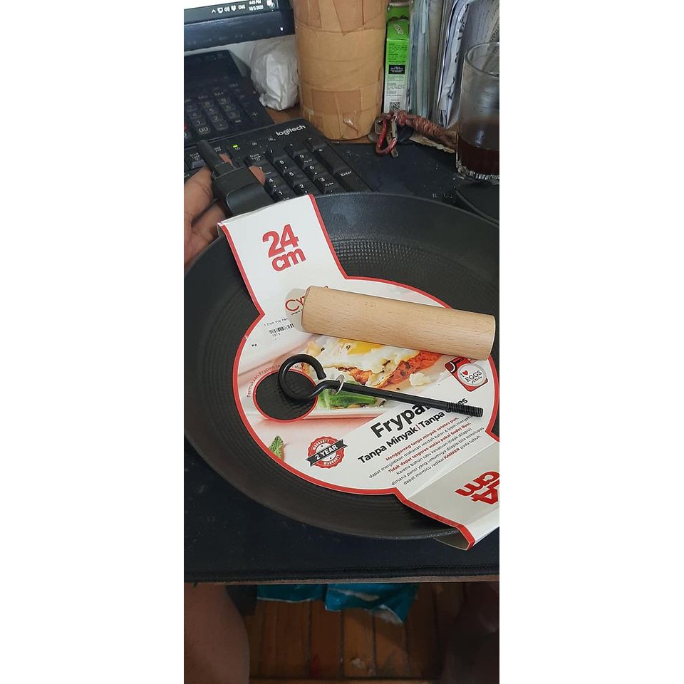 Wajan penggorengan Cypruz Frying Pan Cast iron 24cm