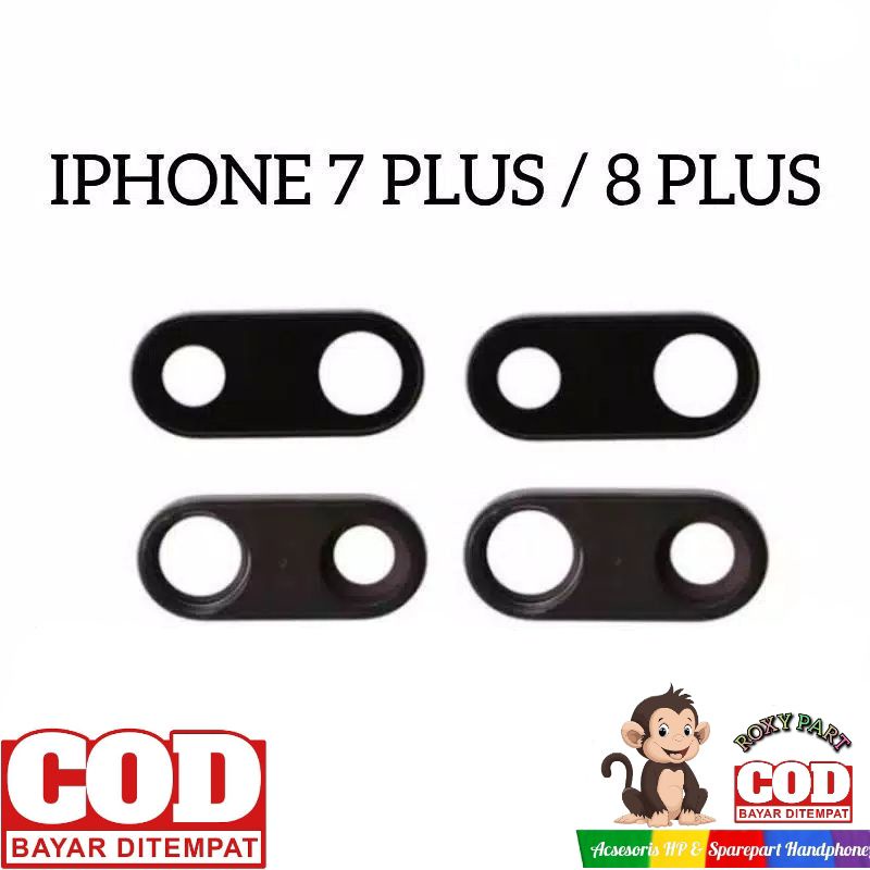 LENSA KAMERA / KACA KAMERA BELAKANG IPHONE 7 PLUS / 8 PLUS