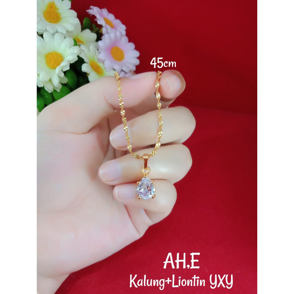 GROSIR KALUNG XUPING LAPIS EMAS ASLI - K24