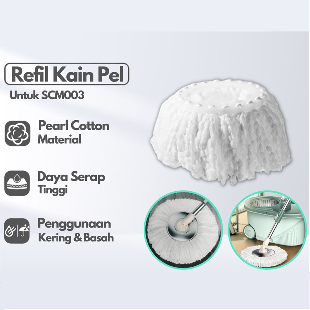 REFILL Kain PEL SAMONO REFIL Kain PEL SAMONO SCM001 SCM002 SCM003 SCM004 Cadangan kain Pel SAMONO