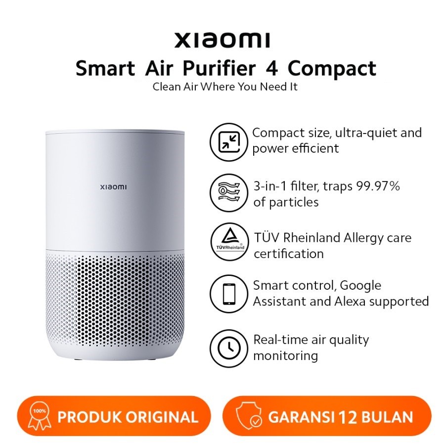 Xiaomi Smart Air Purifier 4 Compact Filter 3-in-1