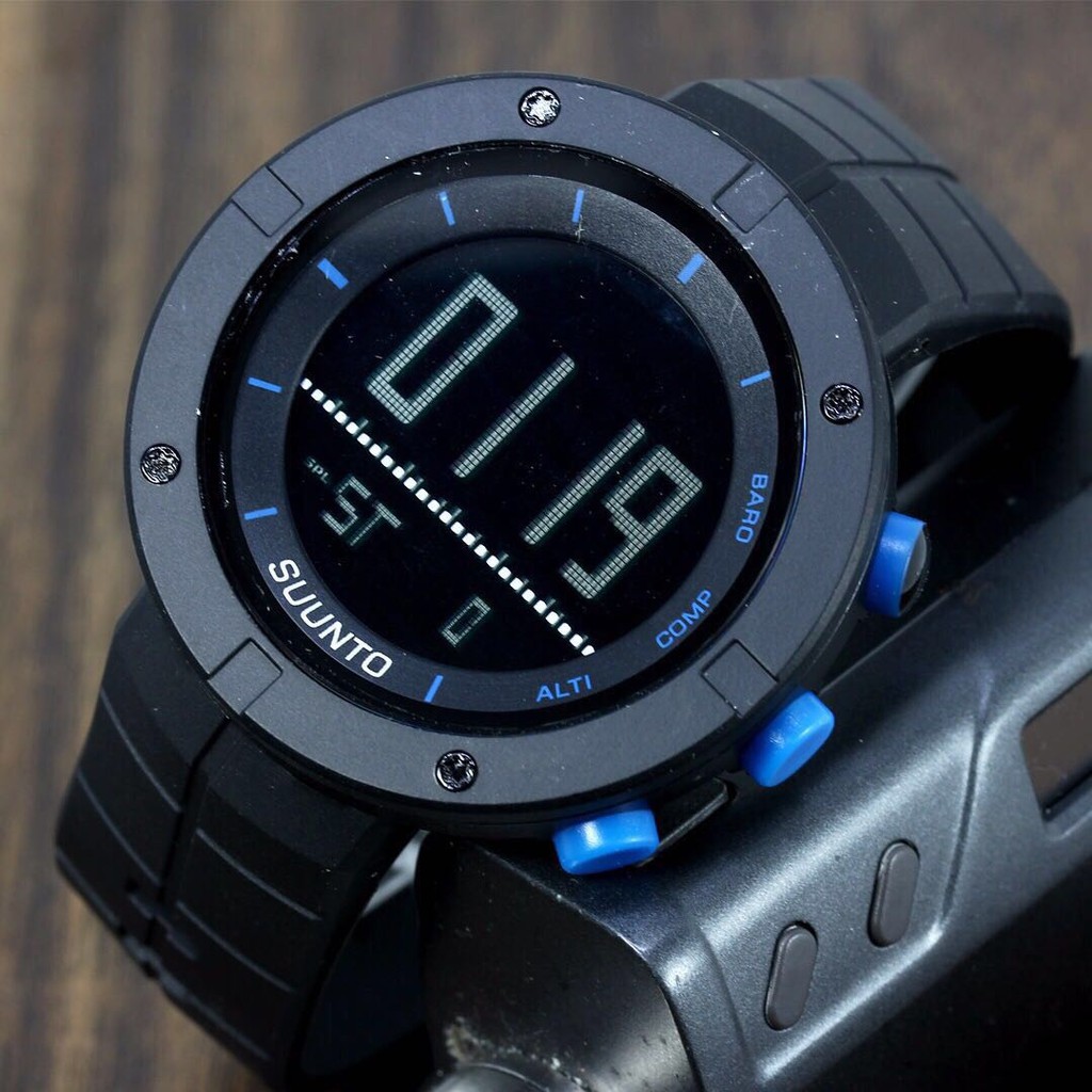 Jam Tangan Pria / Cowok Suunto X Gear Rubber Black Blue