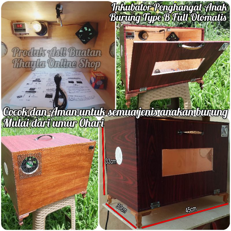 Inkubator Penghangat Anakan Burung
