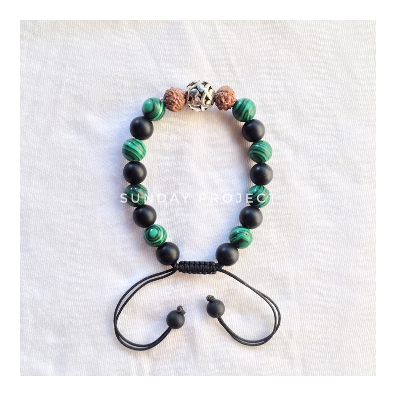 gelang batu malachite / malachite stone