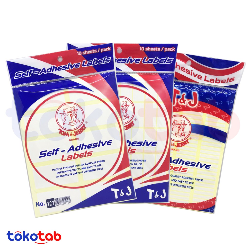 

T&J Self Adhesive Labels Kertas Putih