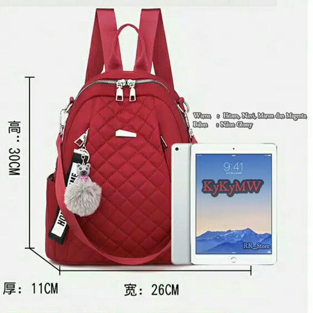 ST99_Ransel Wanita Terbaru - Backpack Korean Multifungsi Kykymau