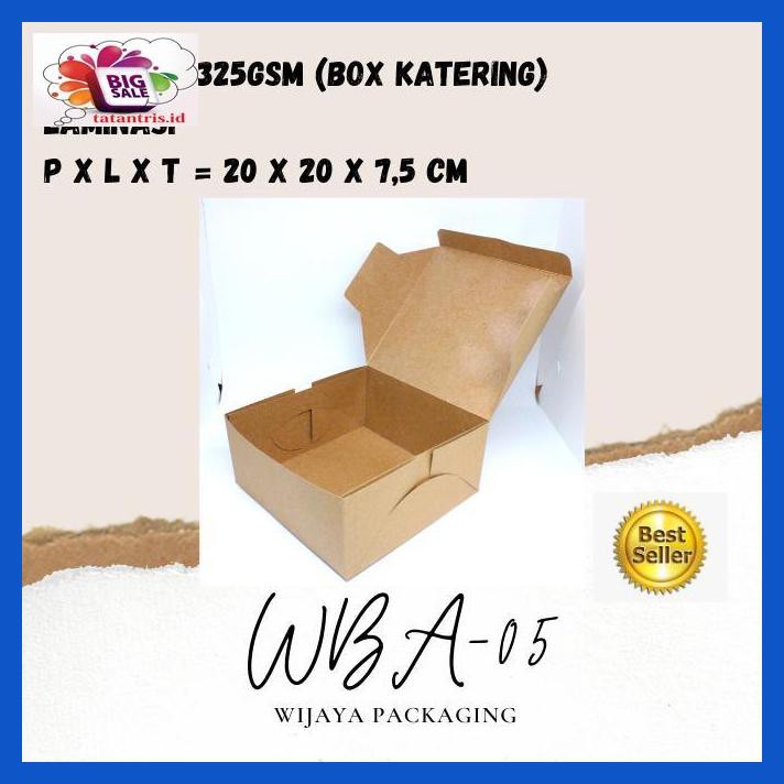 

H8Hjdt- Cepet Habis! Box Catering Eco Paper Laminated + Free Stiker Branding Drtdz-