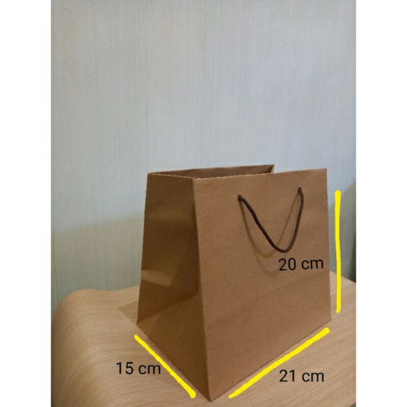 

Paper bag/Tas kertas/Tas kado coklat murah