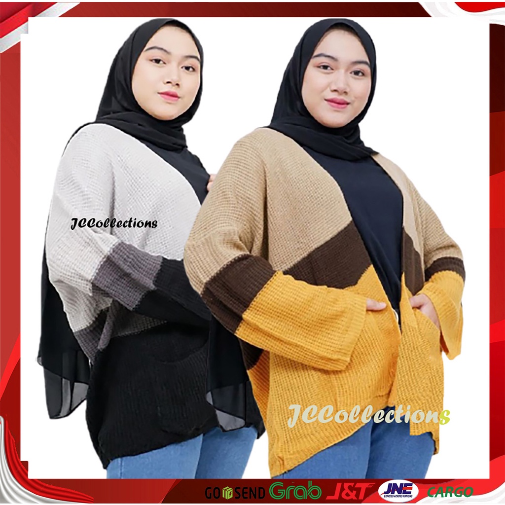 Kardigan Rajut OverSize Wanita Sido Mocca - JCCollections